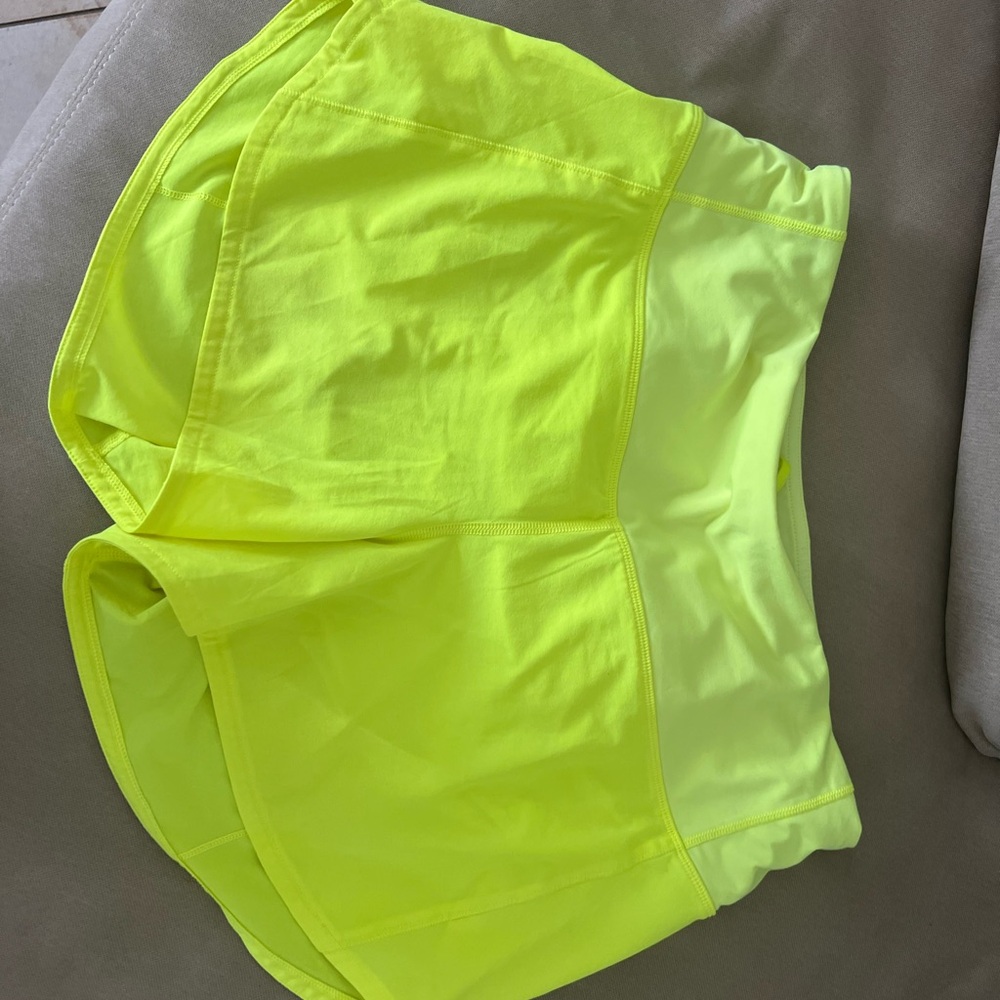 Women's Neon Yellow Shorts Sold